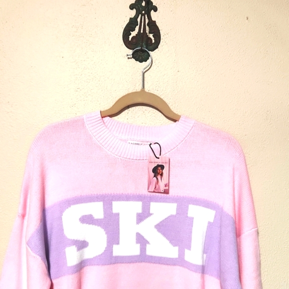 NEW! Sincerely Jules SKI Crewneck Pullover Swearter - Picture 4 of 12